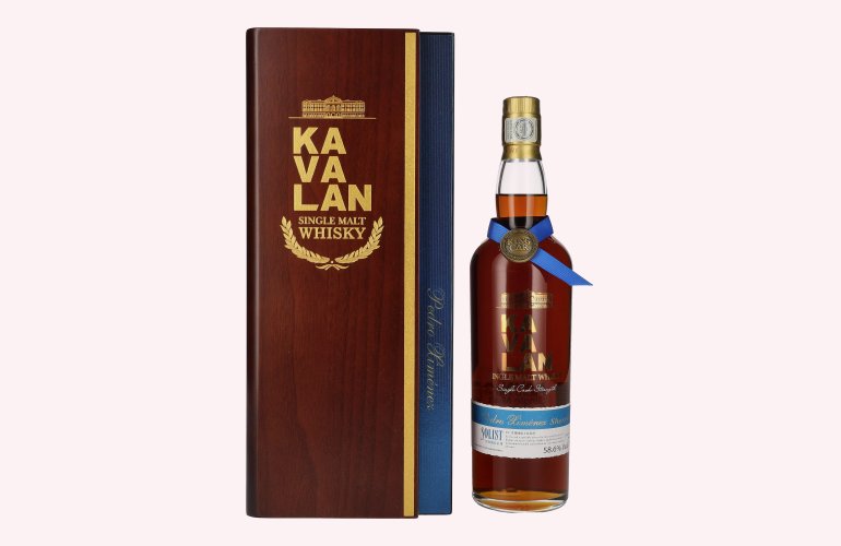 Kavalan SOLIST Pedro Ximénez Cask 58,6% Vol. 0,7l in Holzkiste