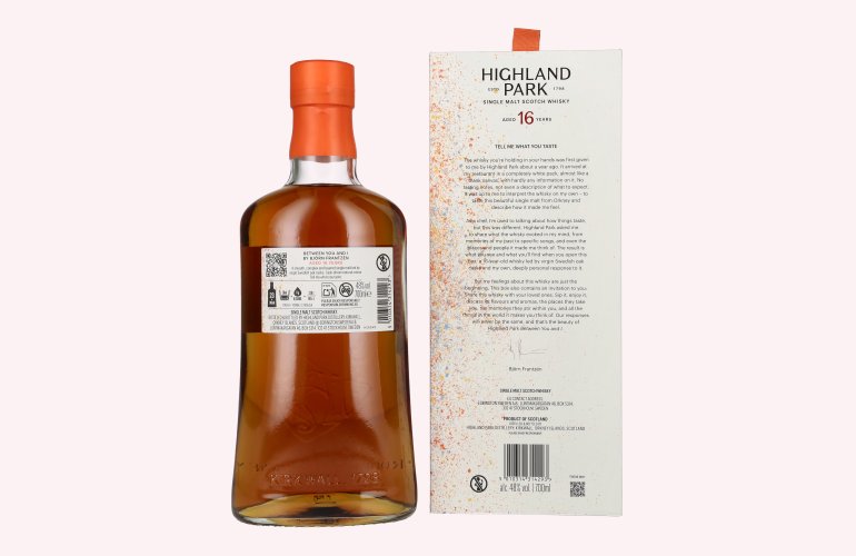 Highland Park 16 Years Old BETWEEN YOU AND I by Björn Frantzen Single Malt Scotch Whisky 48% Vol. 0,7l in Giftbox