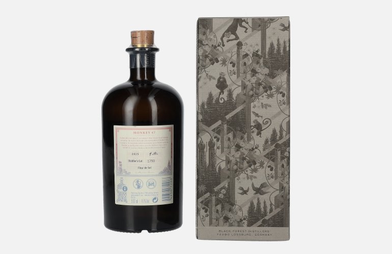 Monkey 47 DISTILLER'S CUT Fleur de Sel Gin 2025 47% Vol. 0,5l in geschenkverpakking