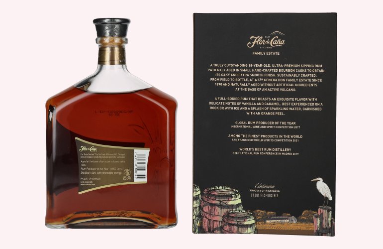 Flor de Caña Centenario 18 Years Old LEGACY EDITION I 40% Vol. 1l in Giftbox