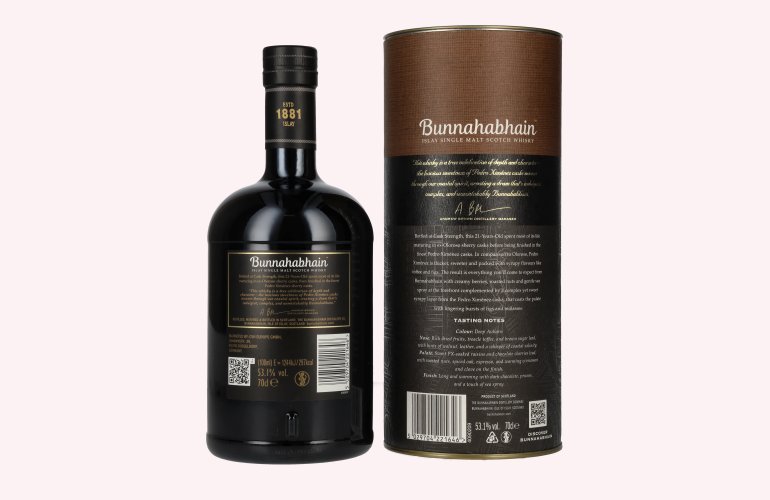 Bunnahabhain 21 Years Old Islay Single Malt Cask Strength Edition 2025 53,1% Vol. 0,7l en boîte cadeau