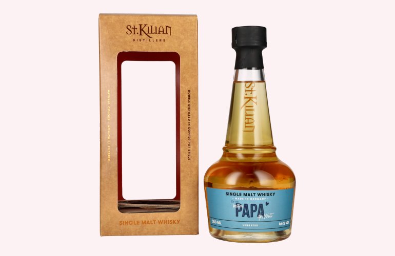 St. Kilian Unpeated Single Malt Whisky for den besten PAPA der Welt 46% Vol. 0,5l in Giftbox