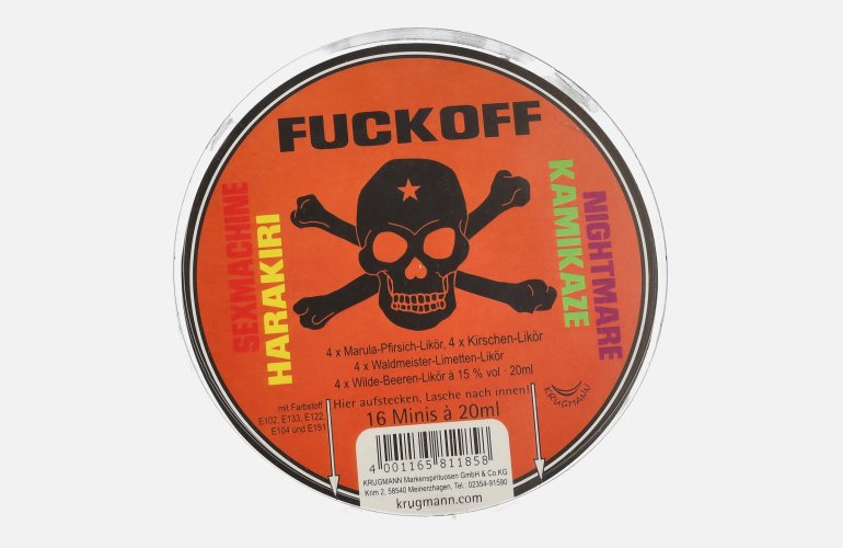 FUCKOFF Likör Mix 15% Vol. 16x0,02l PET