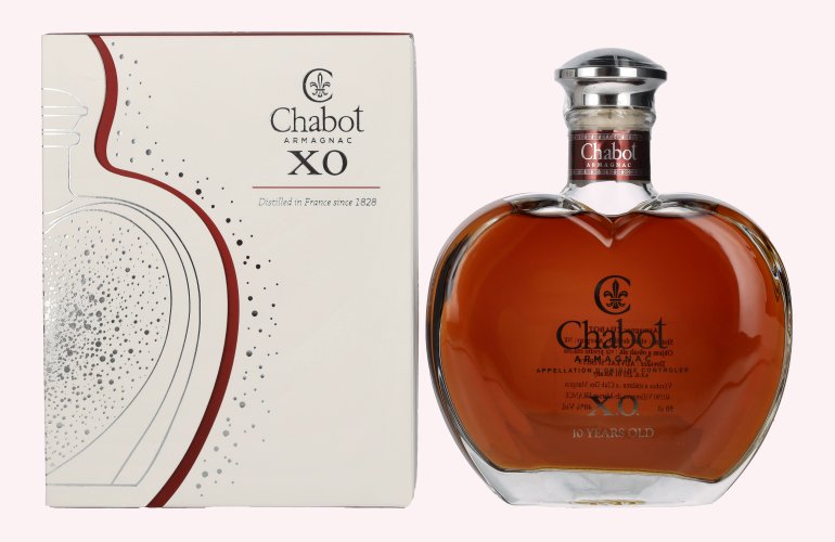 Chabot Armagnac 10 Years Old XO Coeur Silver Edition 40% Vol. 0,5l in Geschenkbox