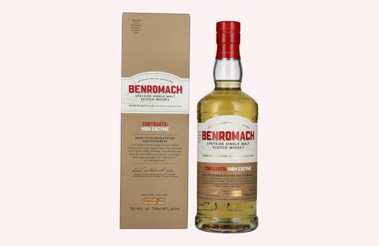 Benromach 12 Years Old HIGH ENZYME 1st fill Bourbon Barrels Speyside Single Malt 2012 46% Vol. 0,7l in Geschenkbox