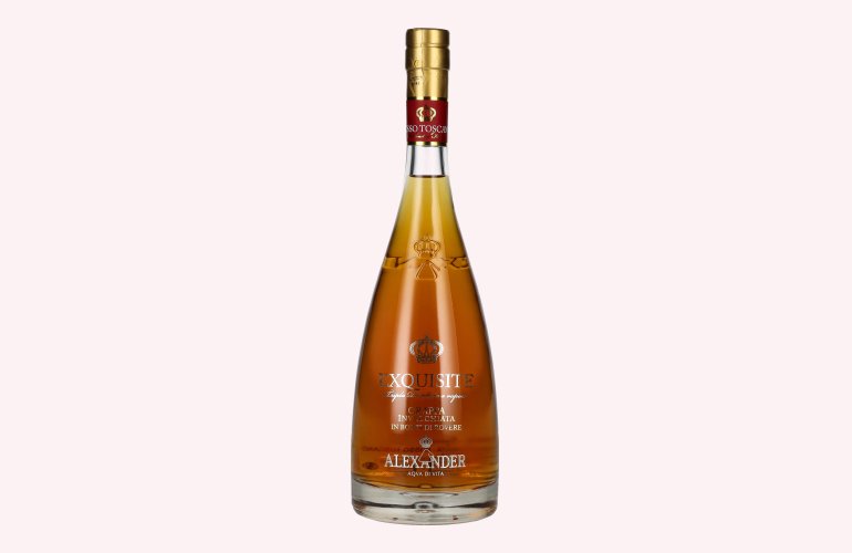Bottega Alexander Exquisite Aqva Di Vita Grappa Invecchiata Rosso 38% Vol. 0,7l