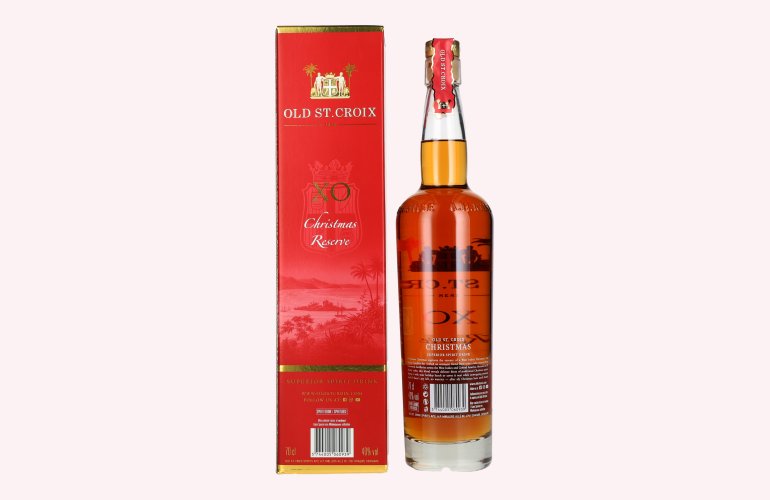 Old St. Croix A.H. Riise X.O. Reserve Christmas Superior Spirit Drink 40% Vol. 0,7l en boîte cadeau