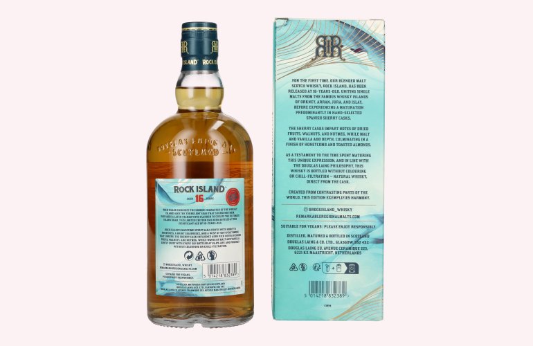 Douglas Laing ROCK ISLAND 16 Years Old Sherry Edition 46,8% Vol. 0,7l in Giftbox