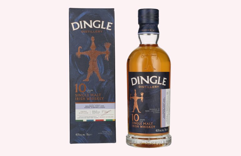 Dingle 10 Years Old Single Malt Irish Whiskey Triple Distilled 46,5% Vol. 0,7l en boîte cadeau