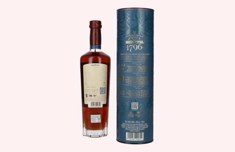 Santa Teresa 1796 Triple Aged Solera Rum 40% Vol. 0,7l en boîte cadeau