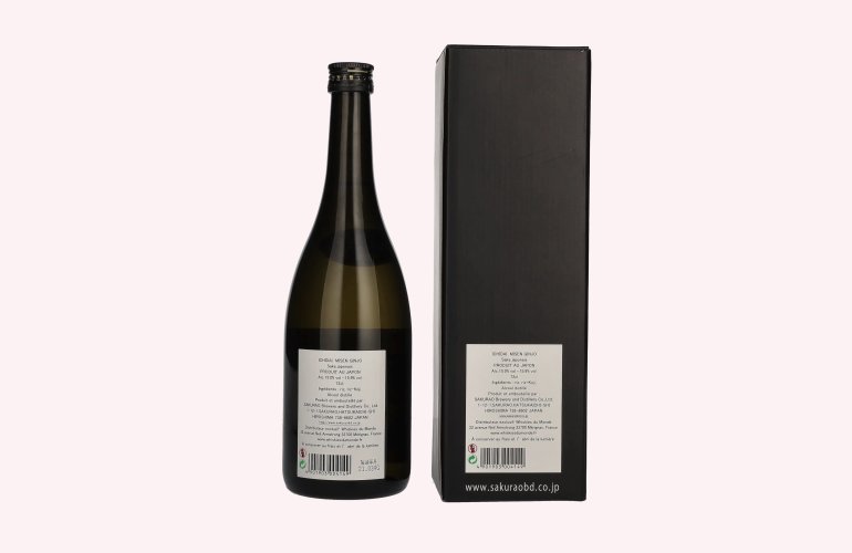 Ichidai MISEN Ginjyo Japanese Sake 15,4% Vol. 0,72l en boîte cadeau