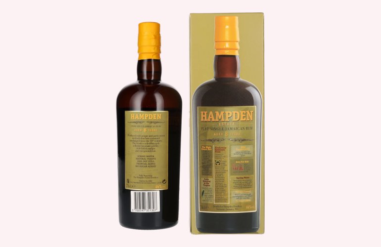 Hampden Estate 8 Years Old Pure Single Jamaican Rum 46% Vol. 0,7l in Giftbox