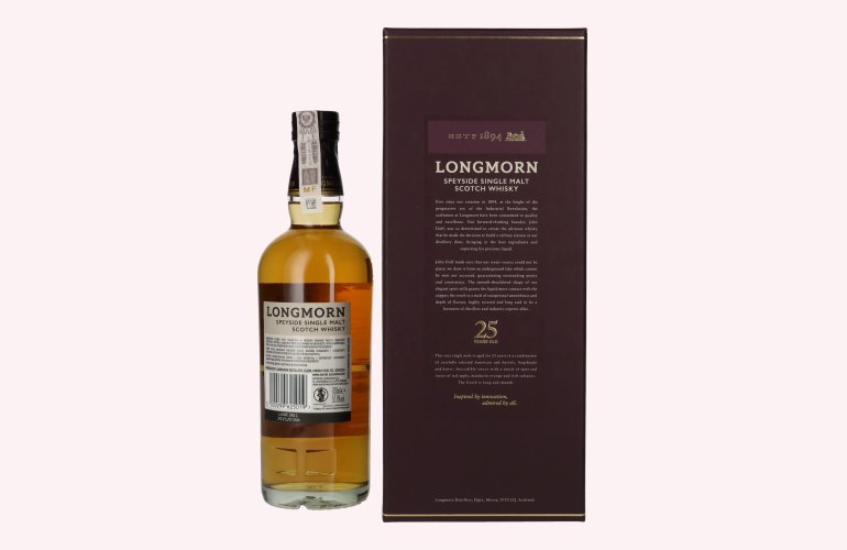 Longmorn 25 Years Old Speyside Single Malt Scotch Whisky 52,8% Vol. 0,7l in Giftbox