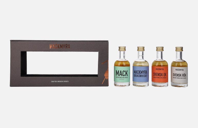 Mackmyra CLASSICS Collection 43,4% Vol. 4x0,05l in Geschenkbox