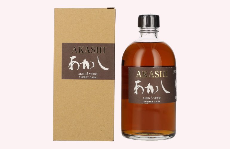 White Oak AKASHI 5 Years Old Single Malt SHERRY CASK 50% Vol. 0,5l en boîte cadeau