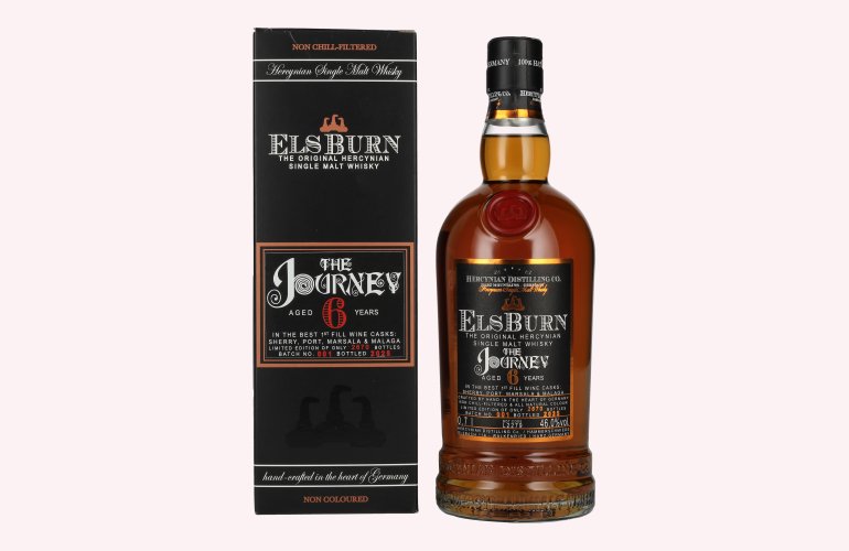 Elsburn 6 Years Old THE JOURNEY Single Malt Batch No. 001 2025 46% Vol. 0,7l in geschenkverpakking