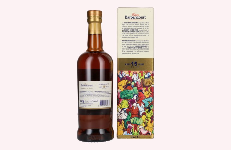 Barbancourt 15 Years Old Réserve du Domaine Rhum 43% Vol. 0,7l in geschenkverpakking