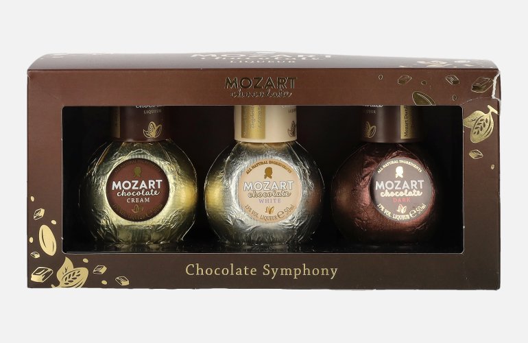 Mozart Chocolate Symphony Sahnelikör Trio Set 16,3% Vol. 3x0,05l