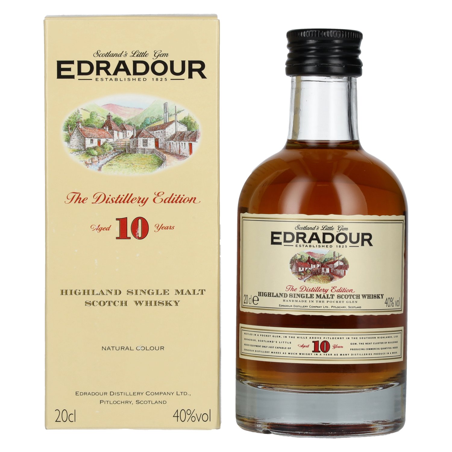 Edradour 10 Years Old 40% Vol. 0,2l in Geschenkbox