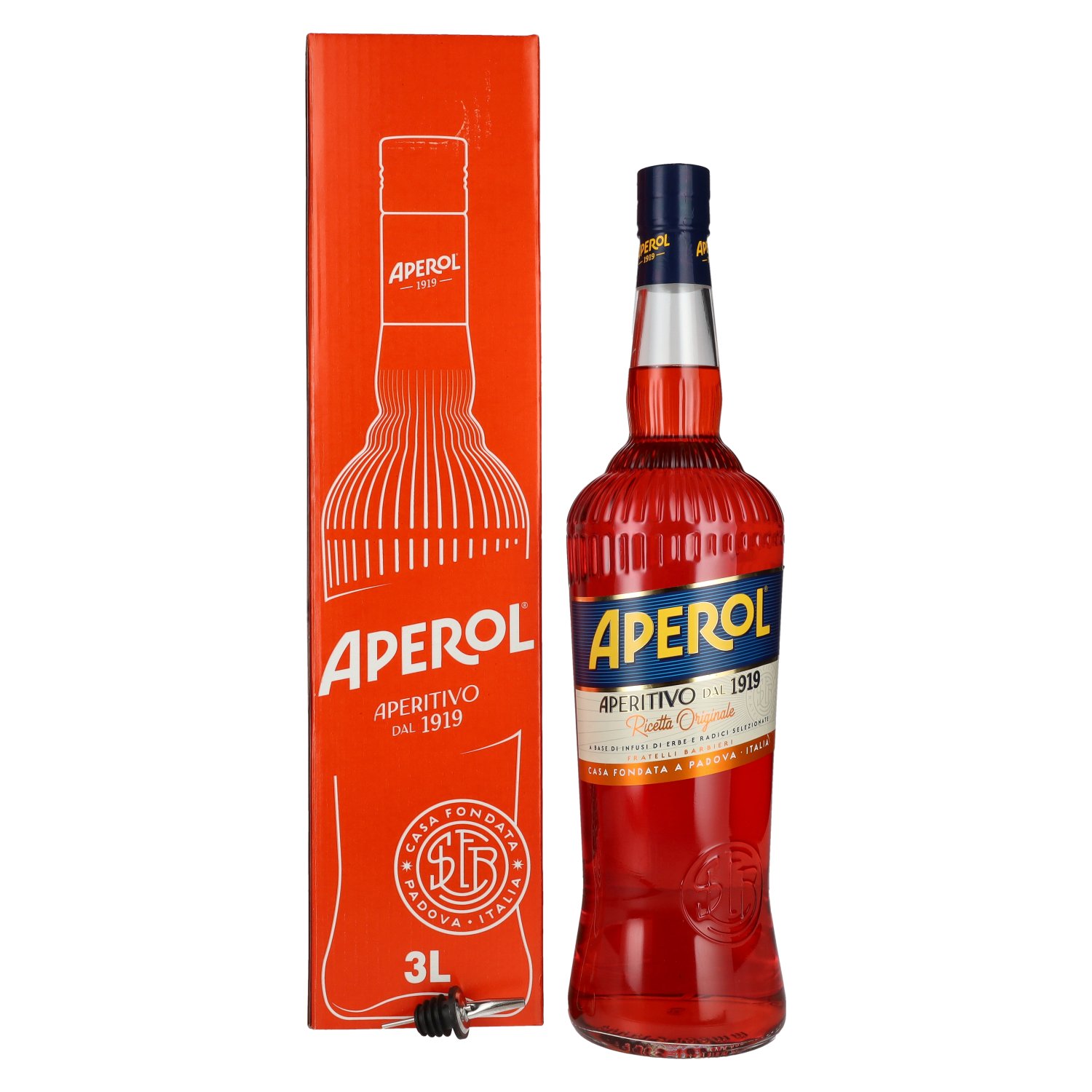 Aperol Aperitivo 11% Vol. 3l in Geschenkbox mit Flaschenausgießer