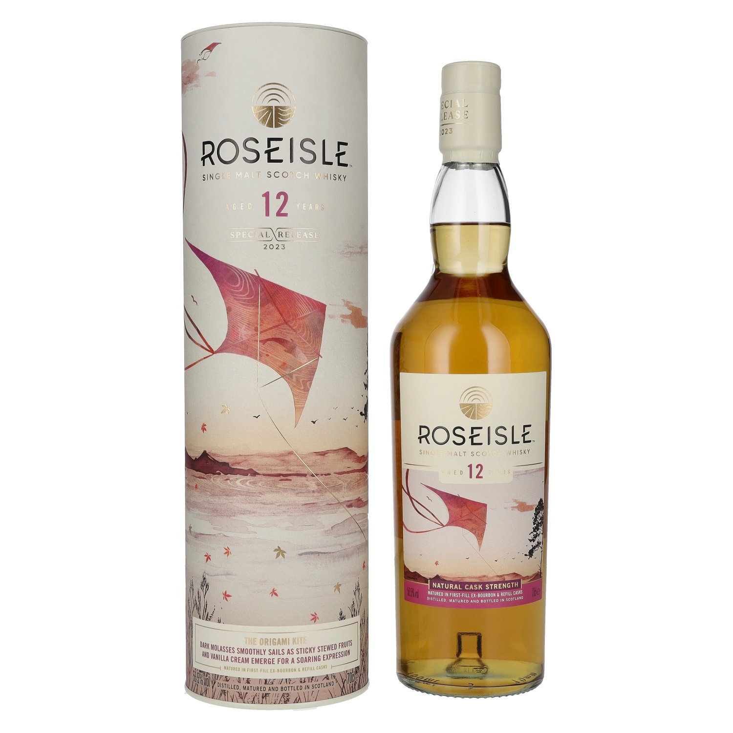 Roseisle 12 Years Old ORIGAMI KITE Single Malt Special Release 2023 56,5% Vol. 0,7l in Geschenkbox