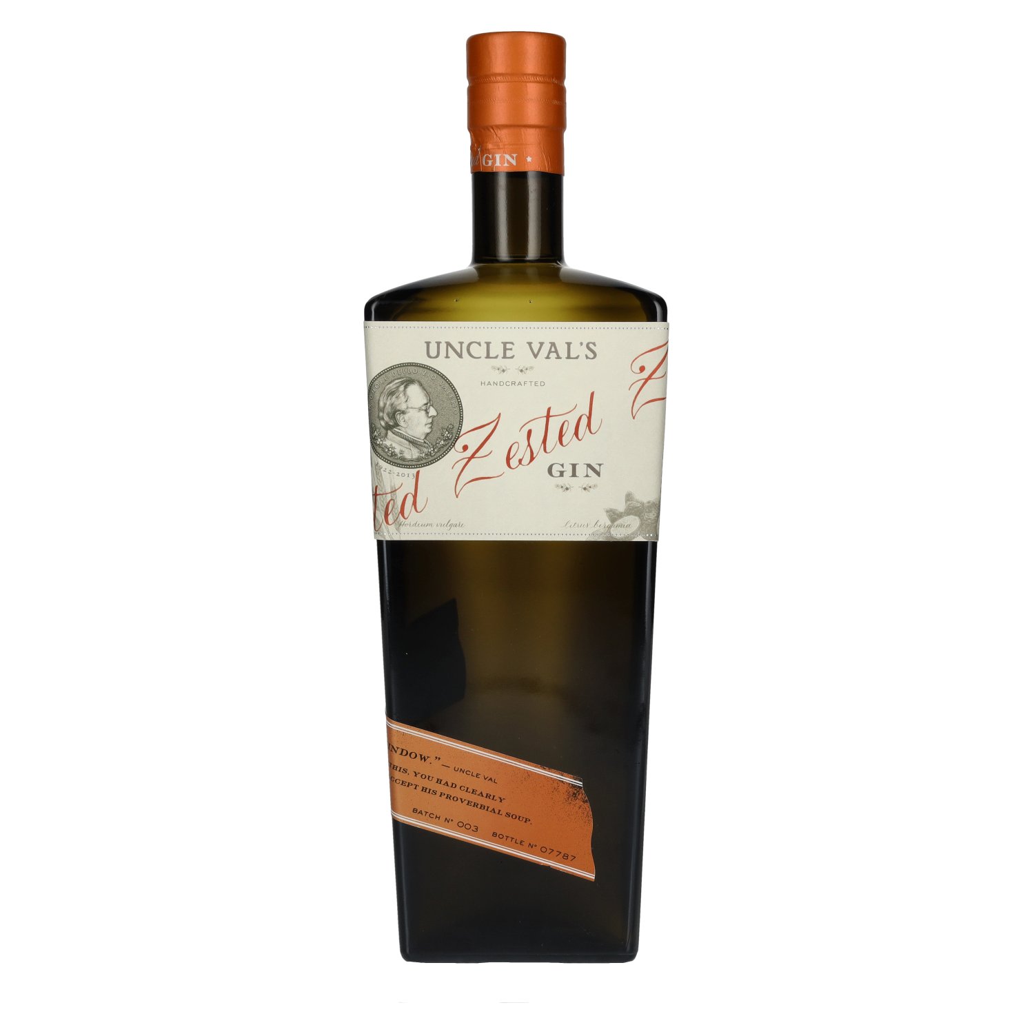 Uncle Val's Zested Gin Batch N° 003 45% Vol. 0,7l