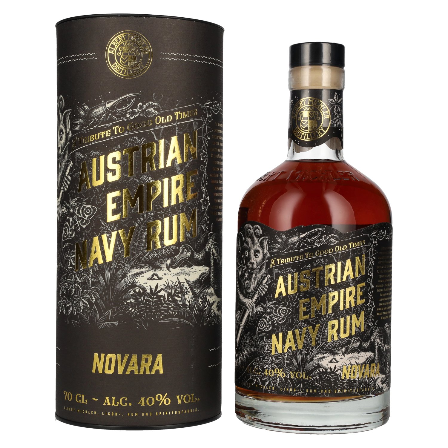 Austrian Empire Navy Rum NOVARA 40% Vol. 0,7l in Geschenkbox