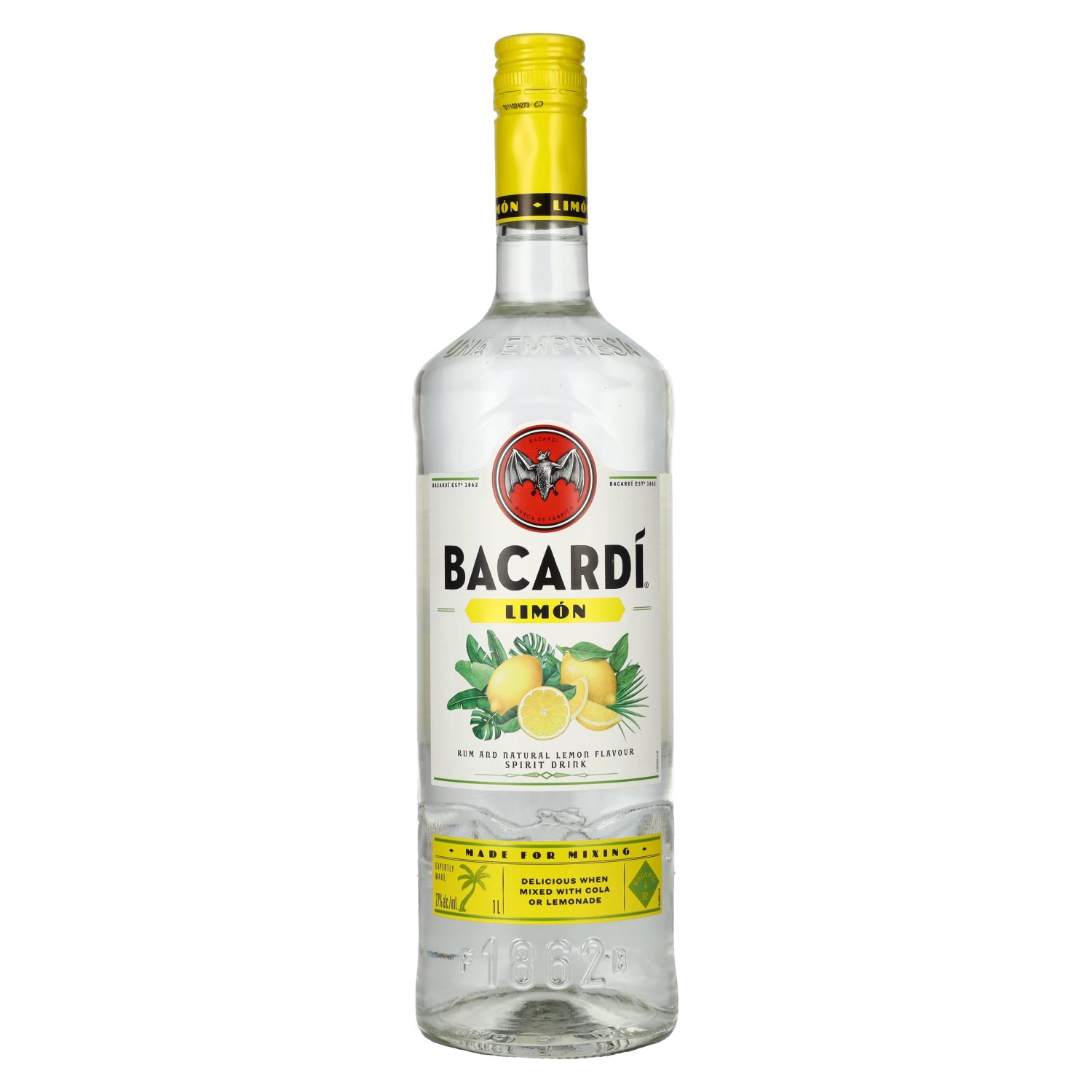 Bacardi LIMÓN Rum With Natural Flavors 27% Vol. 1l