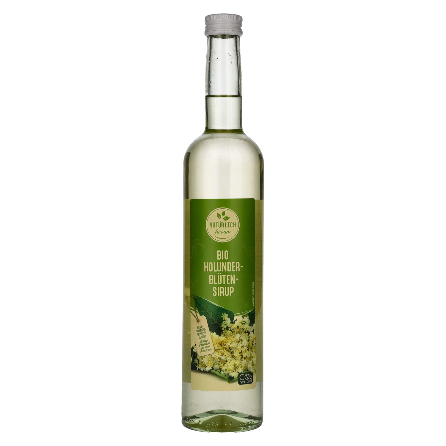 Natürlich für uns Bio Holunderblütensirup 0,5l