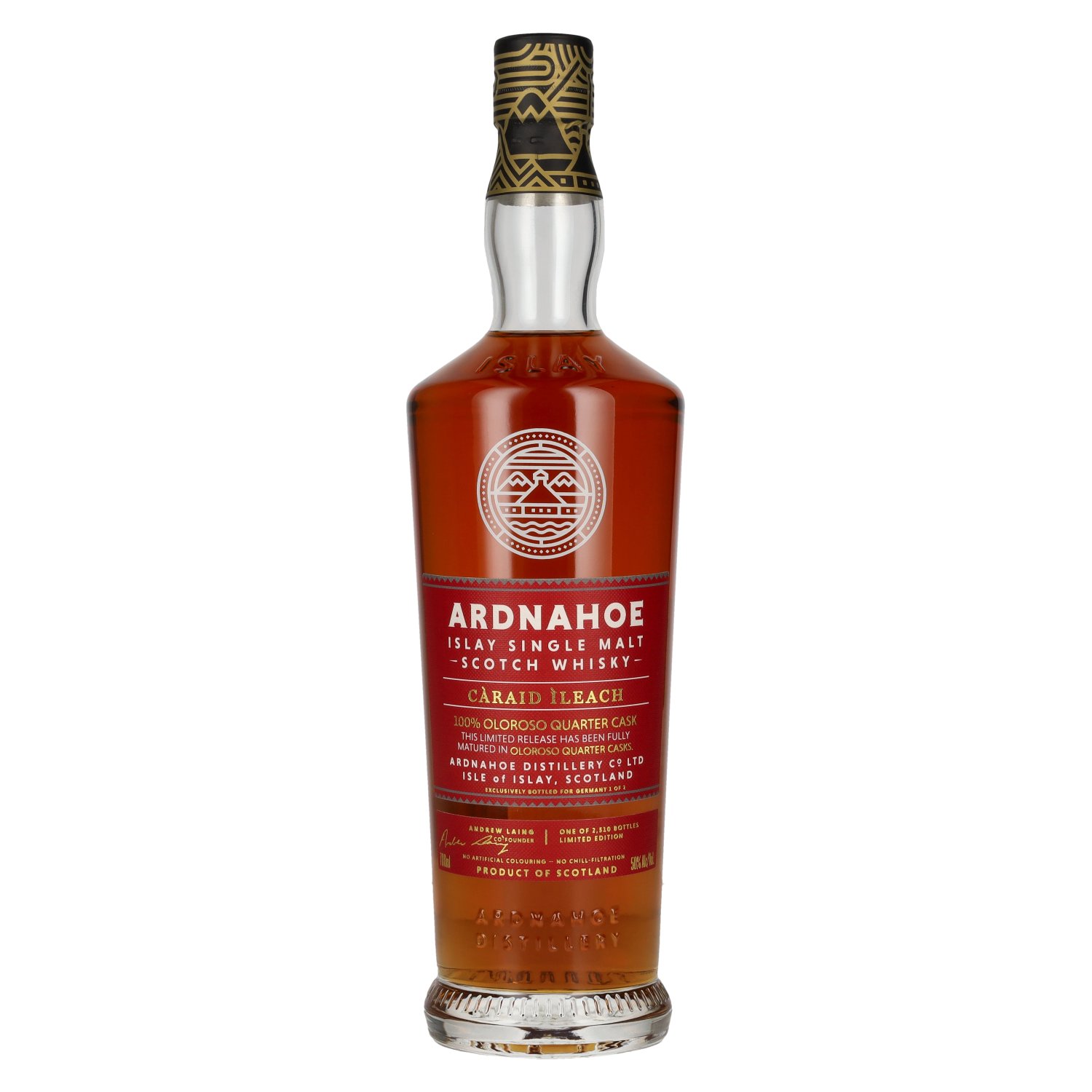 Ardnahoe CÀRAID ÌLEACH 100% Oloroso Quarter Cask Islay Single Malt Whisky Limited Edition 50% Vol. 0,7l