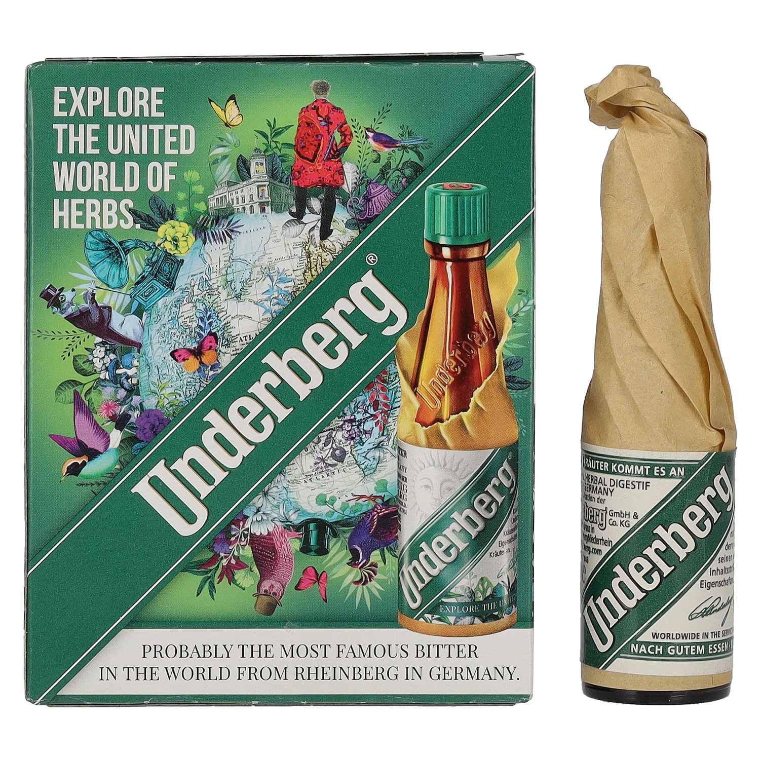Underberg Natural Herbal Digestif 44% Vol. 3x0,02l