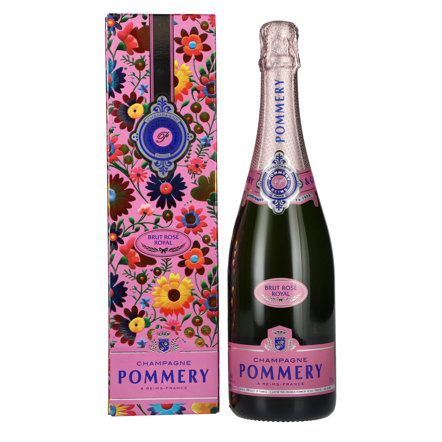Pommery Brut Rosé Champagne 12,5% Vol. 0,75l in Geschenkbox