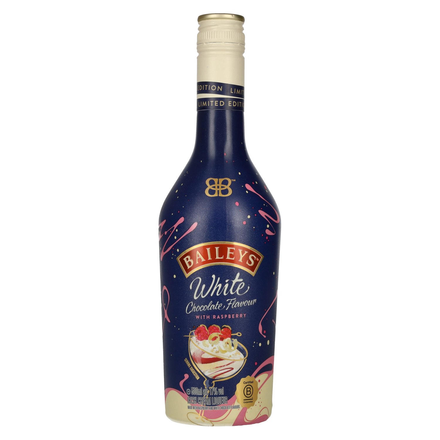 Baileys White Chocolate with Raspberry Irish Cream Liqueur Limited Edition 17% Vol. 0,5l