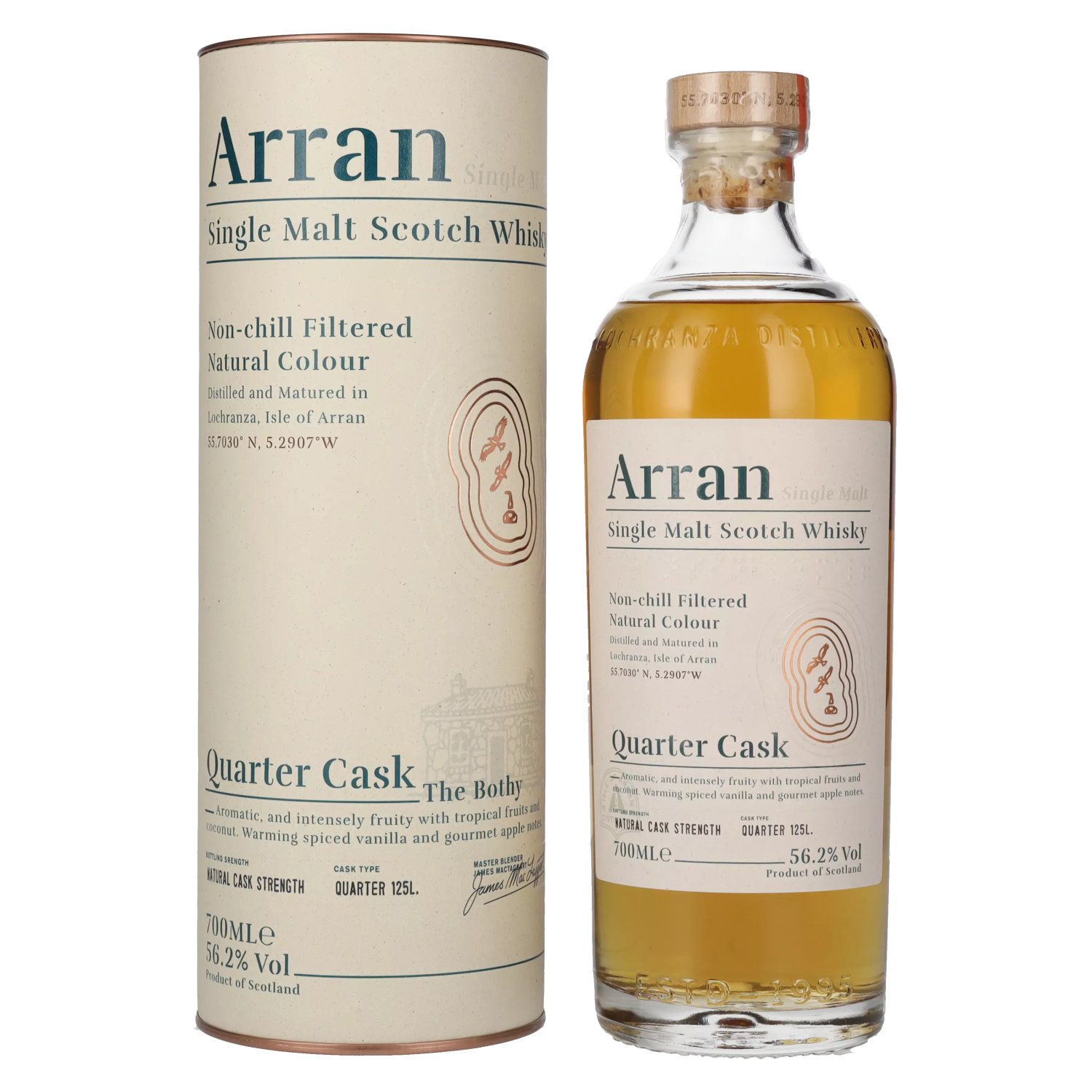 Arran Quarter Cask THE BOTHY 56,2% Vol. 0,7l in Geschenkbox