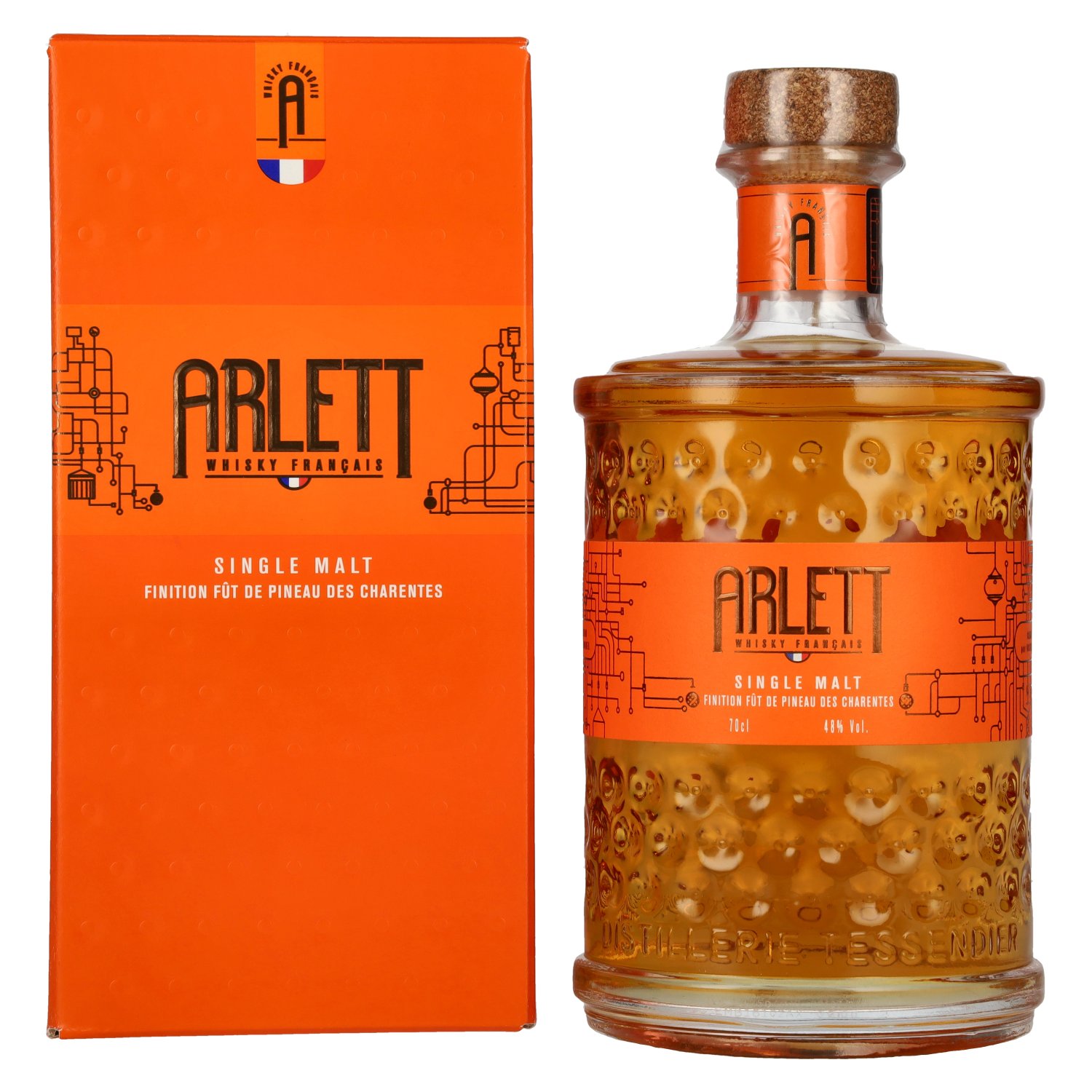 ARLETT Finition Fût de Pineau des Charentes Single Malt Whisky 48% Vol. 0,7l in Geschenkbox