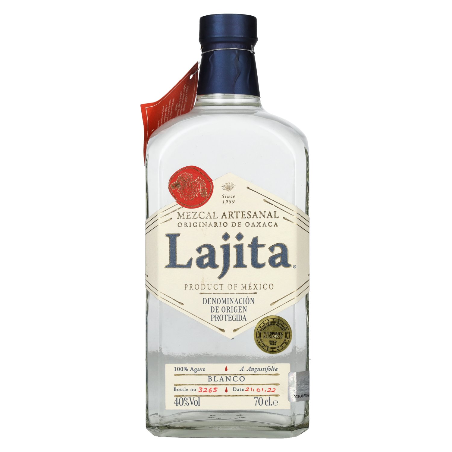 Lajita Mezcal Artesanal BLANCO 40% Vol. 0,7l