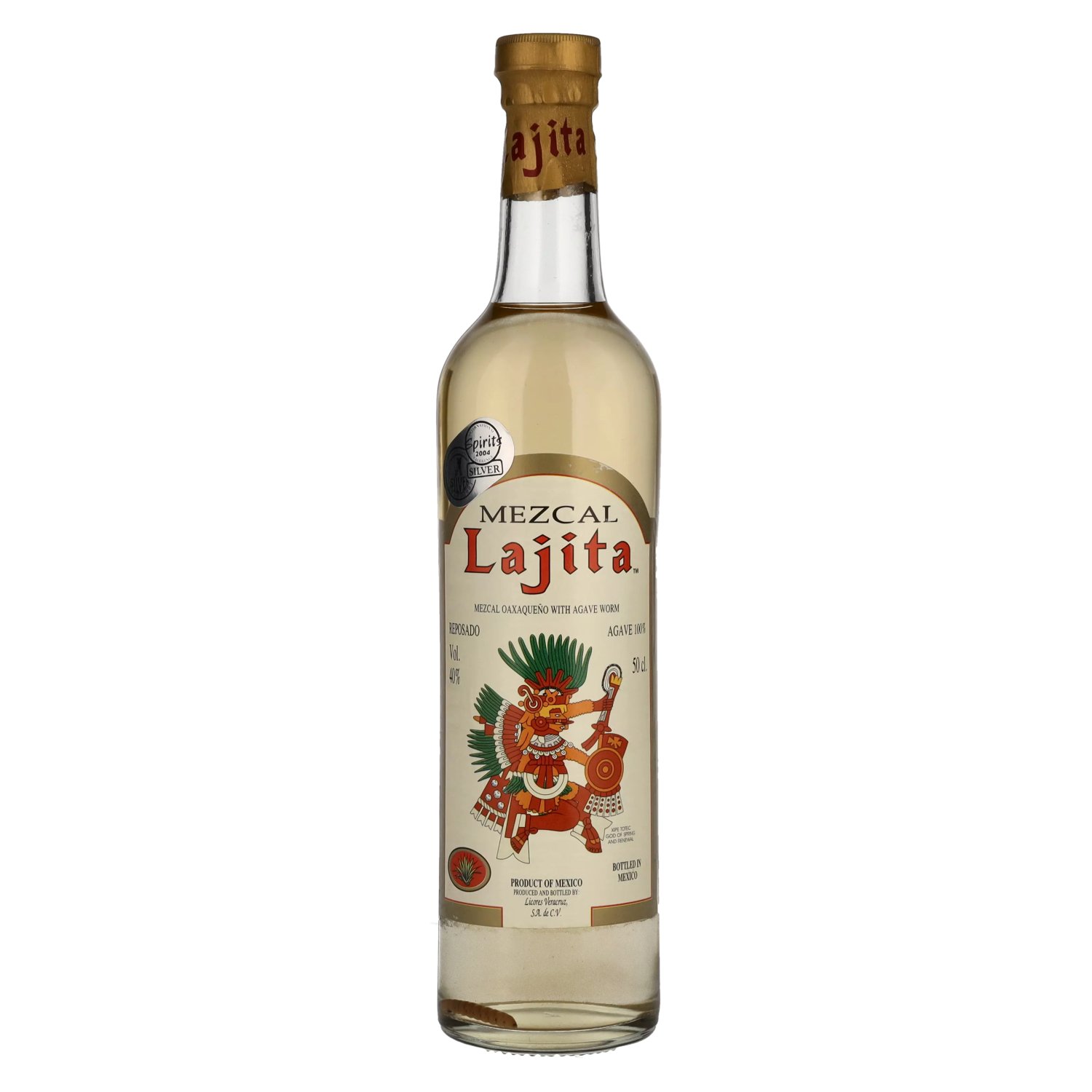 Lajita Mezcal REPOSADO with Agave Worm 40% Vol. 0,5l