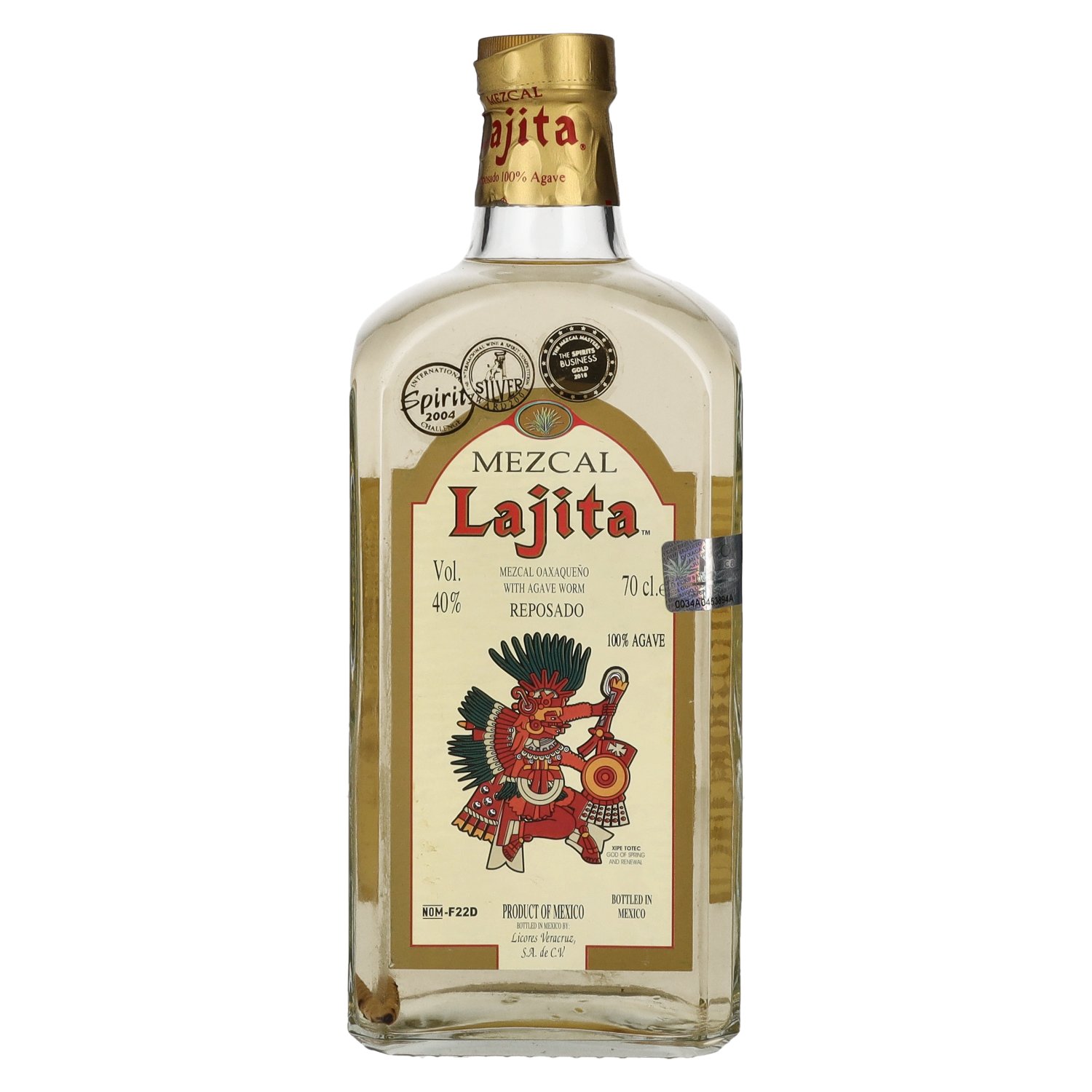 Lajita Mezcal REPOSADO with Agave Worm 40% Vol. 0,7l