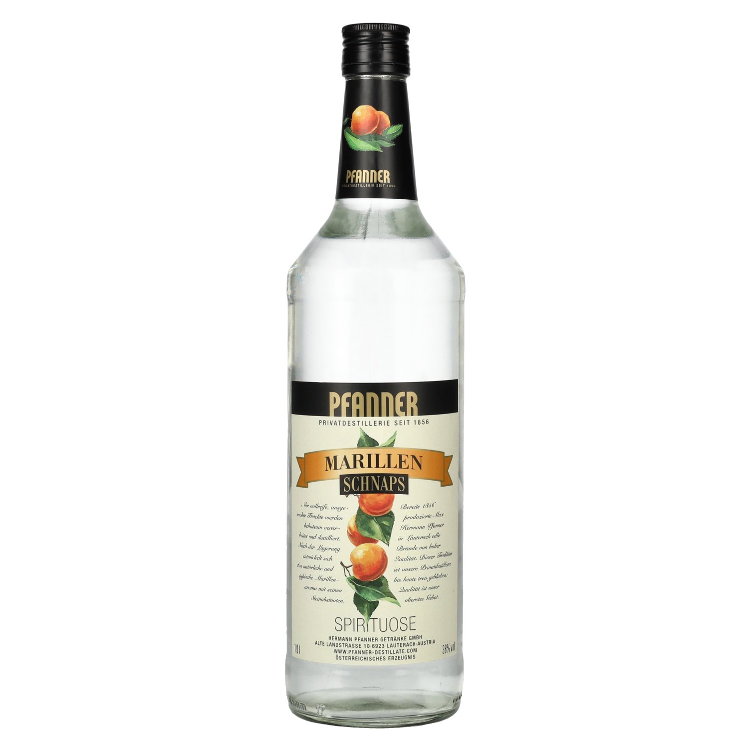 Pfanner Marillen Schnaps 38% Vol. 1l