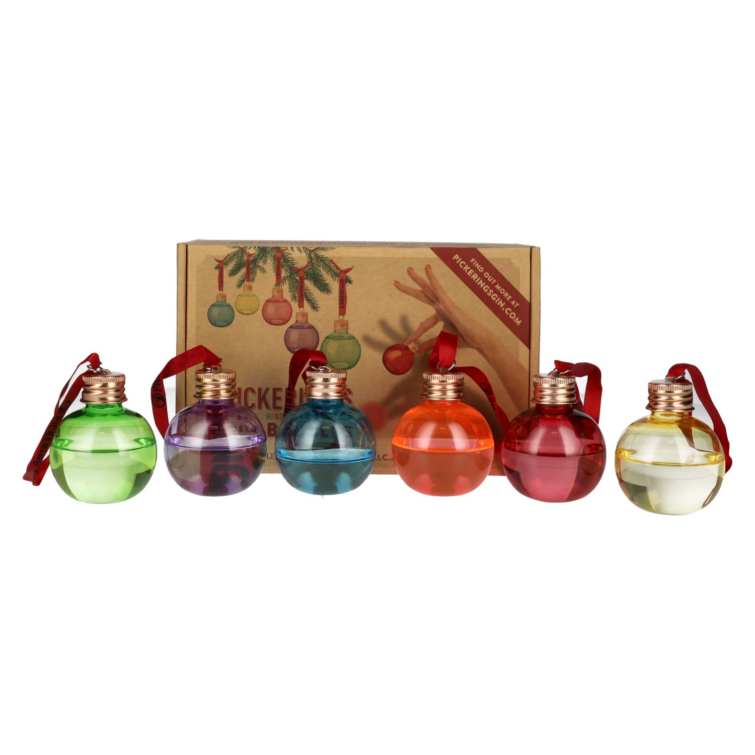 Pickering's Christmas Gin Baubles 42% Vol. 6x0,05l in Geschenkbox PET