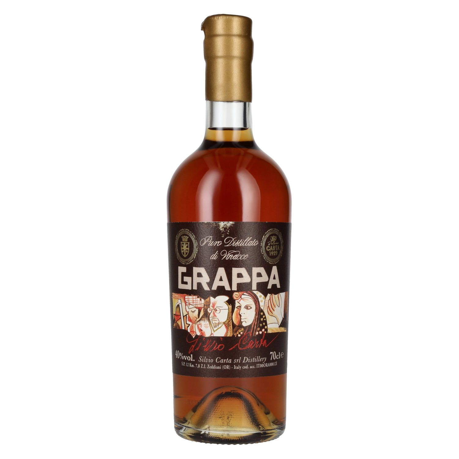 Silvio Carta Grappa 40% Vol. 0,7l