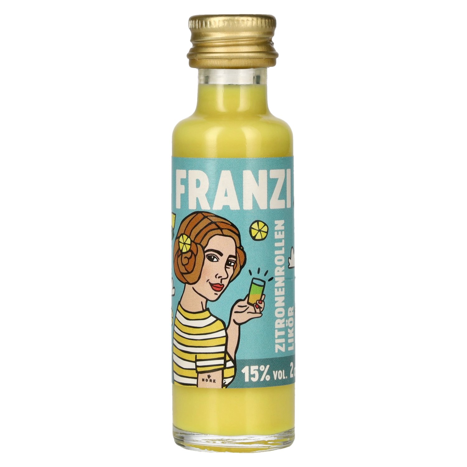 Franzi Zitronenrollen Likör 15% Vol. 0,02l