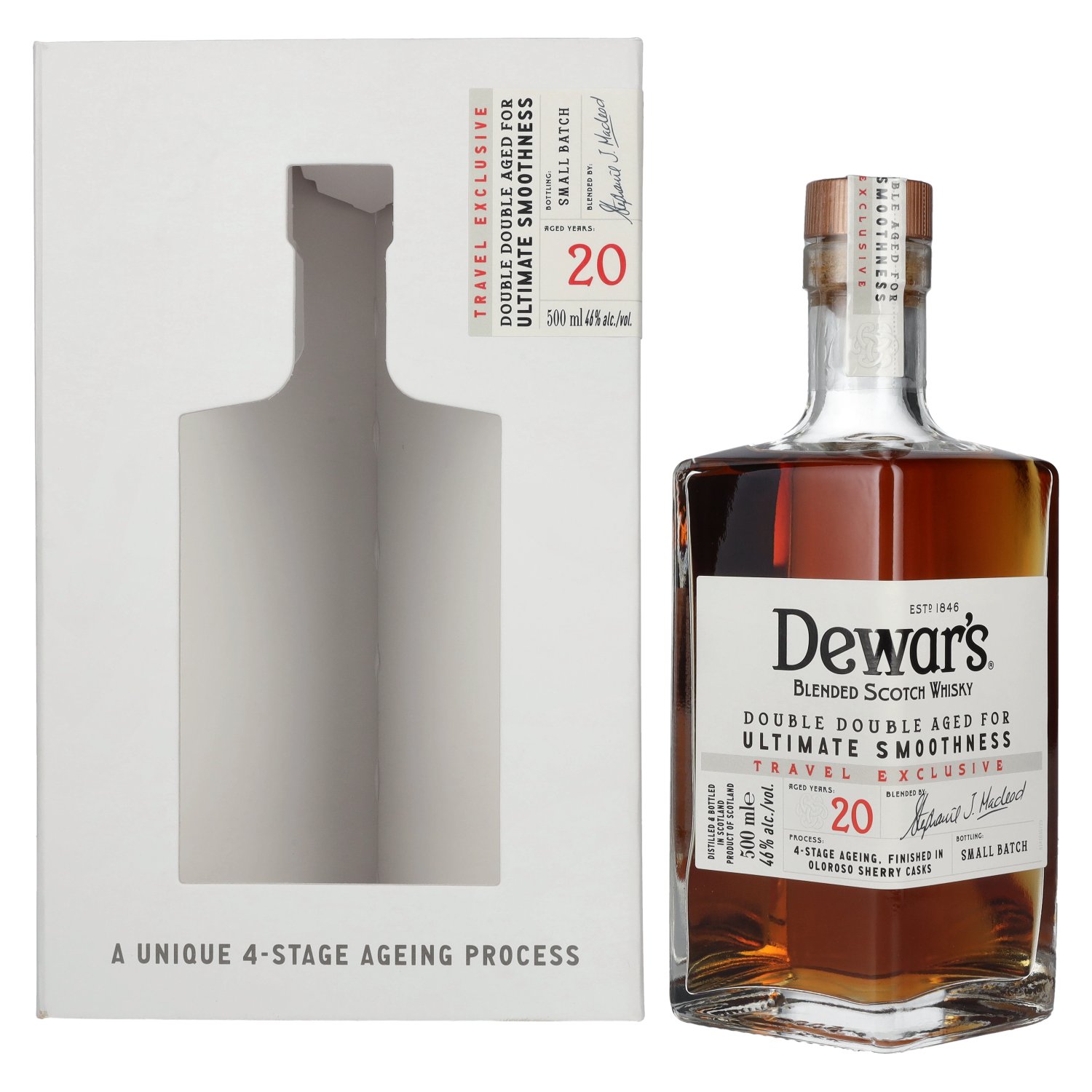 Dewar's 20 Years Old Double Double Aged Blended Scotch Whisky 46