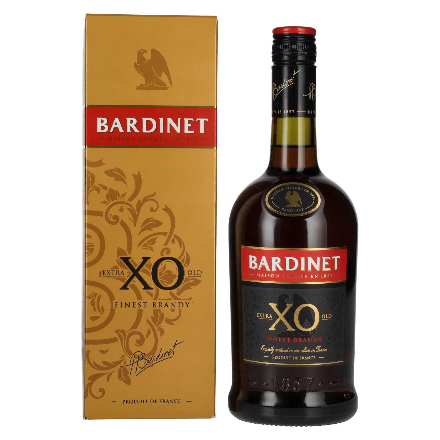 Bardinet XO Extra Old Finest Brandy 40% Vol. 0,7l in Giftbox